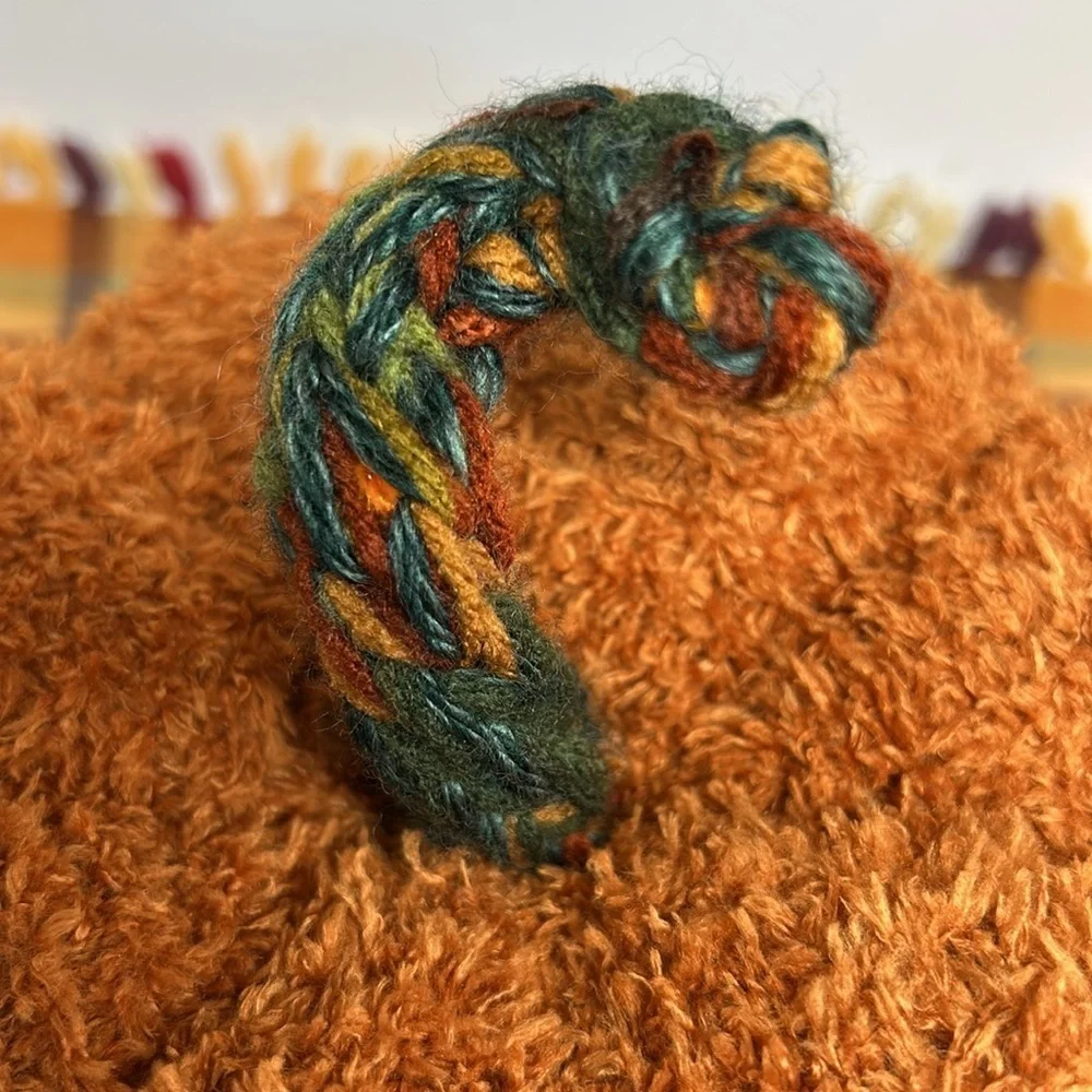 Handmade stuffed pumpkin